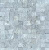 Tundra Gray 1X1 Marble Mosaic Split - Faced - SurfacesGalore