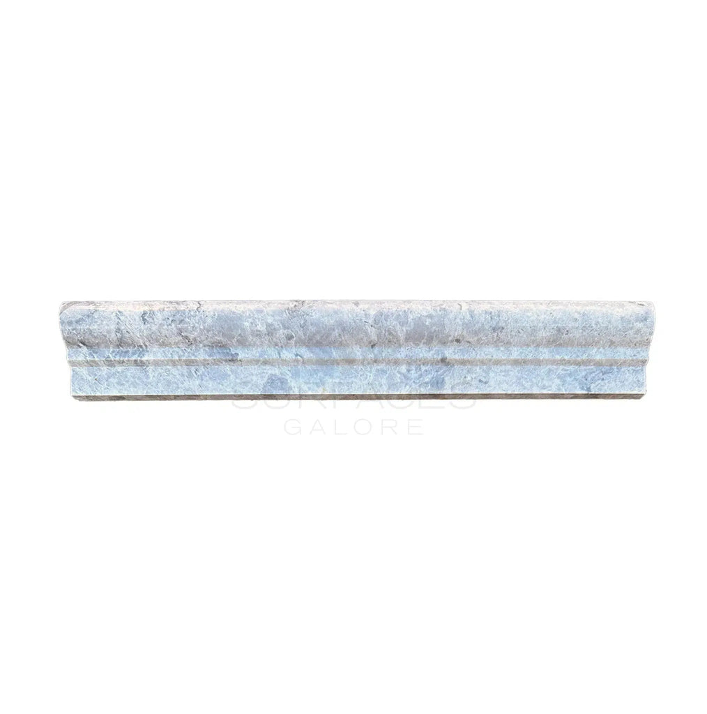 Tundra Gray 2X12 OG-1 (Single-Step Chair Rail Trim) Liner Marble Polished-Honed