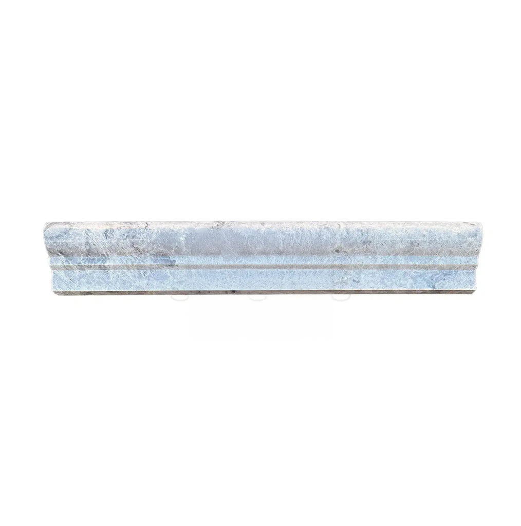 Tundra Gray 2X12 OG-1 (Single-Step Chair Rail Trim) Liner Marble Polished-Honed