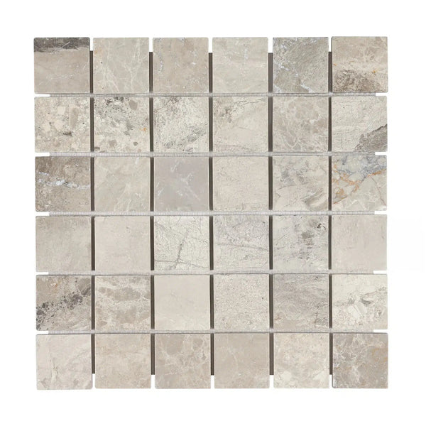 Tundra Gray 2X2 Marble Mosaic Tumbled