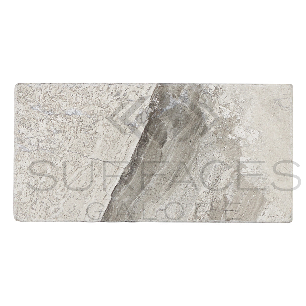 Tundra Gray 3X6 Marble Tumbled - SurfacesGalore