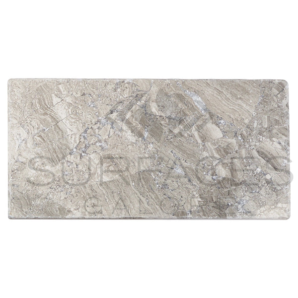 Tundra Gray 3X6 Marble Tumbled - SurfacesGalore