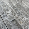 Tundra Gray 5/8X2 Brick Marble Mosaic Split - Faced - SurfacesGalore