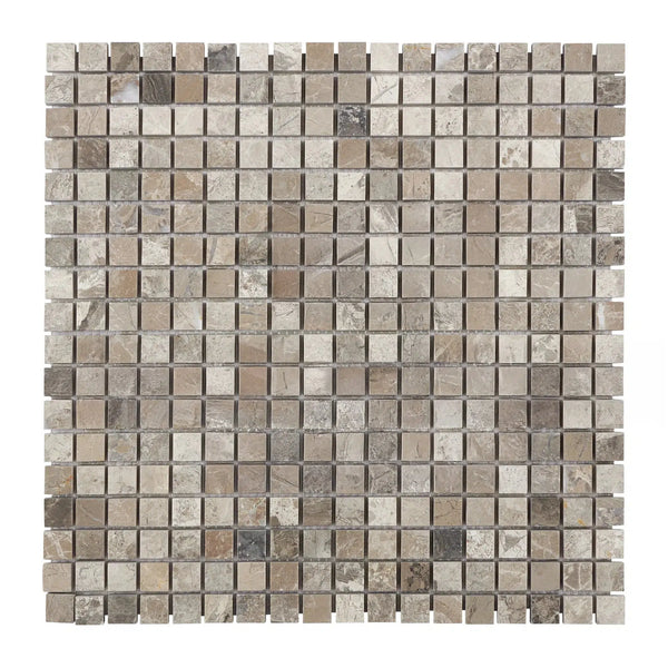 Tundra Gray 5/8X5/8 Marble Mosaic Tumbled