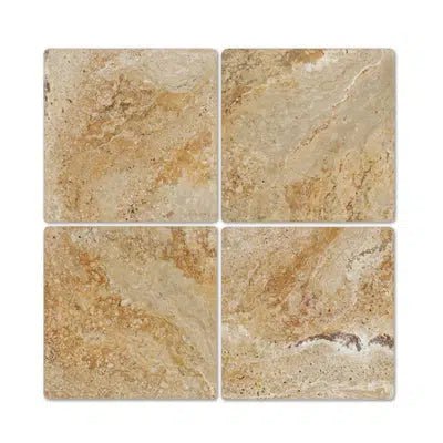 Valencia Travertine 12X12 Tumbled - SurfacesGalore