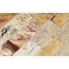 Valencia Travertine 2X4 Brick Mosaic Split Faced - SurfacesGalore