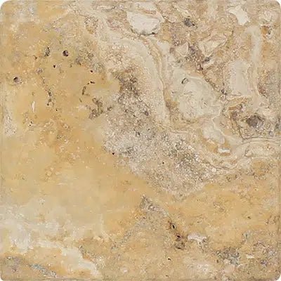 Valencia Travertine 6X6 Tumbled - SurfacesGalore