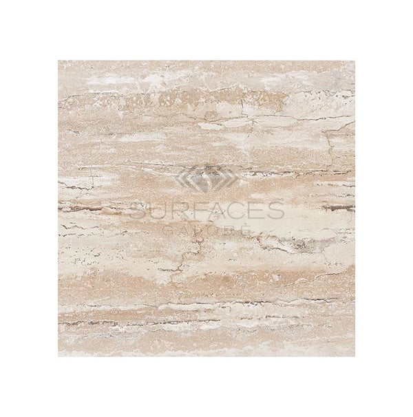 Valerenga Premium Travertine 18X18 Filled and Honed - SurfacesGalore