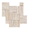 Valerenga Premium Travertine 4 pcs Versailles Pattern/French Pattern Set Unfilled and Brushed - Straight - SurfacesGalore