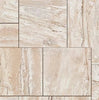 Valerenga Travertine 4 pcs Versailles Pattern/French Pattern Set Unfilled, Brushed and Chiseled