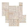 Valerenga Travertine 4 pcs Versailles Pattern/French Pattern Set Unfilled, Brushed and Straight Edge