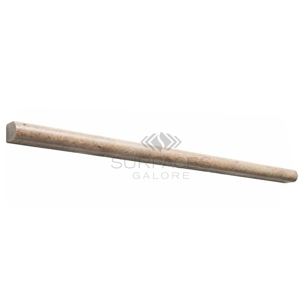 Walnut Travertine 1/2X12 Pencil Liner