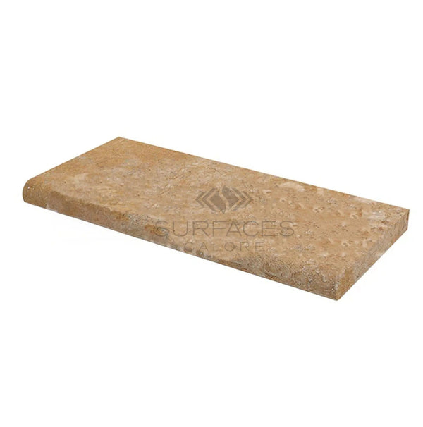 Walnut Travertine 12X24 Pool - Coping (3 or 5 cm Thickness) Tumbled - SurfacesGalore3 cm (1.18 inches)