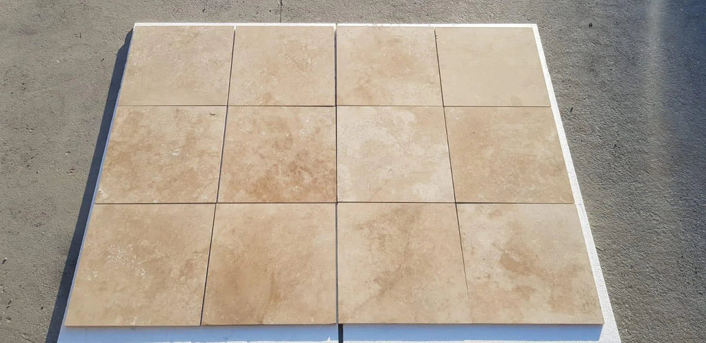 Walnut Travertine 12X24 Pool-Coping (3 or 5 cm Thickness) Tumbled