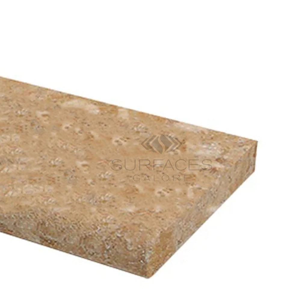 Walnut Travertine 12X24 Pool - Coping (3 or 5 cm Thickness) Tumbled - SurfacesGalore3 cm (1.18 inches)