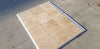 Walnut Travertine 16X16 Unfilled, Brushed and Chiseled-Edge