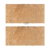 Walnut Travertine 16X24 Unfilled, Brushed and Chiseled - Edge - SurfacesGalore