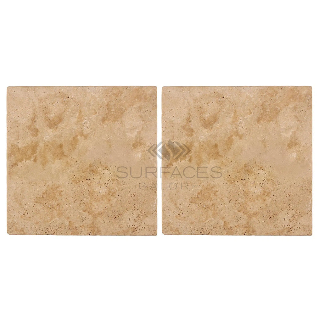 Walnut Travertine 18X18 Tumbled - SurfacesGalore