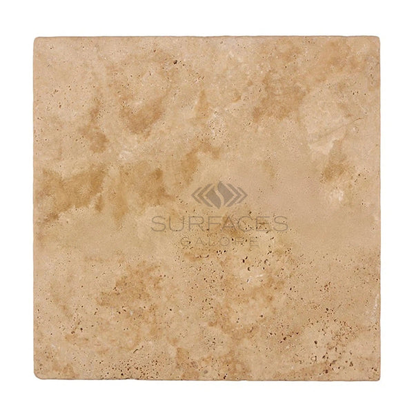 Walnut Travertine 18X18 Tumbled - SurfacesGalore