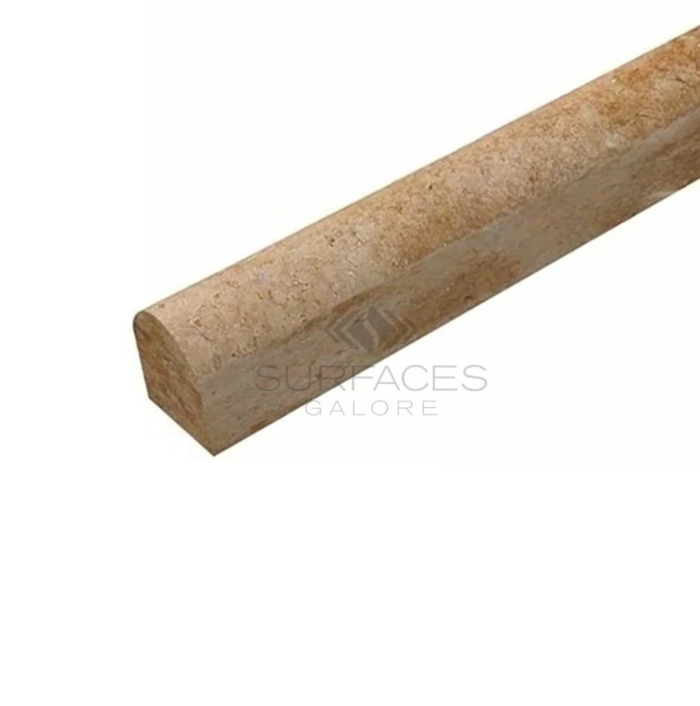 Walnut Travertine 1X12 Dome (Cane) Liner - SurfacesGalore