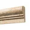 Walnut Travertine 2 1/2X12 OG - 2 (Double - Step Chair Rail Trim) Liner - SurfacesGalore