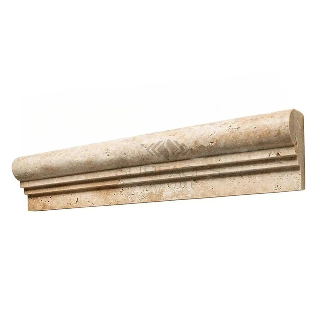 Walnut Travertine 2 1/2X12 OG-2 (Double-Step Chair Rail Trim) Liner