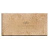 Walnut Travertine 3X6 Deep - Beveled and Honed - SurfacesGalore