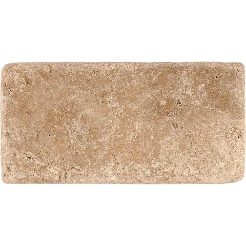 Walnut Travertine 3X6 Tumbled - SurfacesGalore