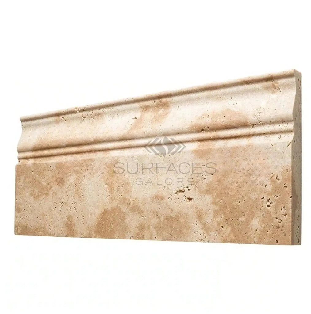 Walnut Travertine 5X12 Baseboard Trim Liner