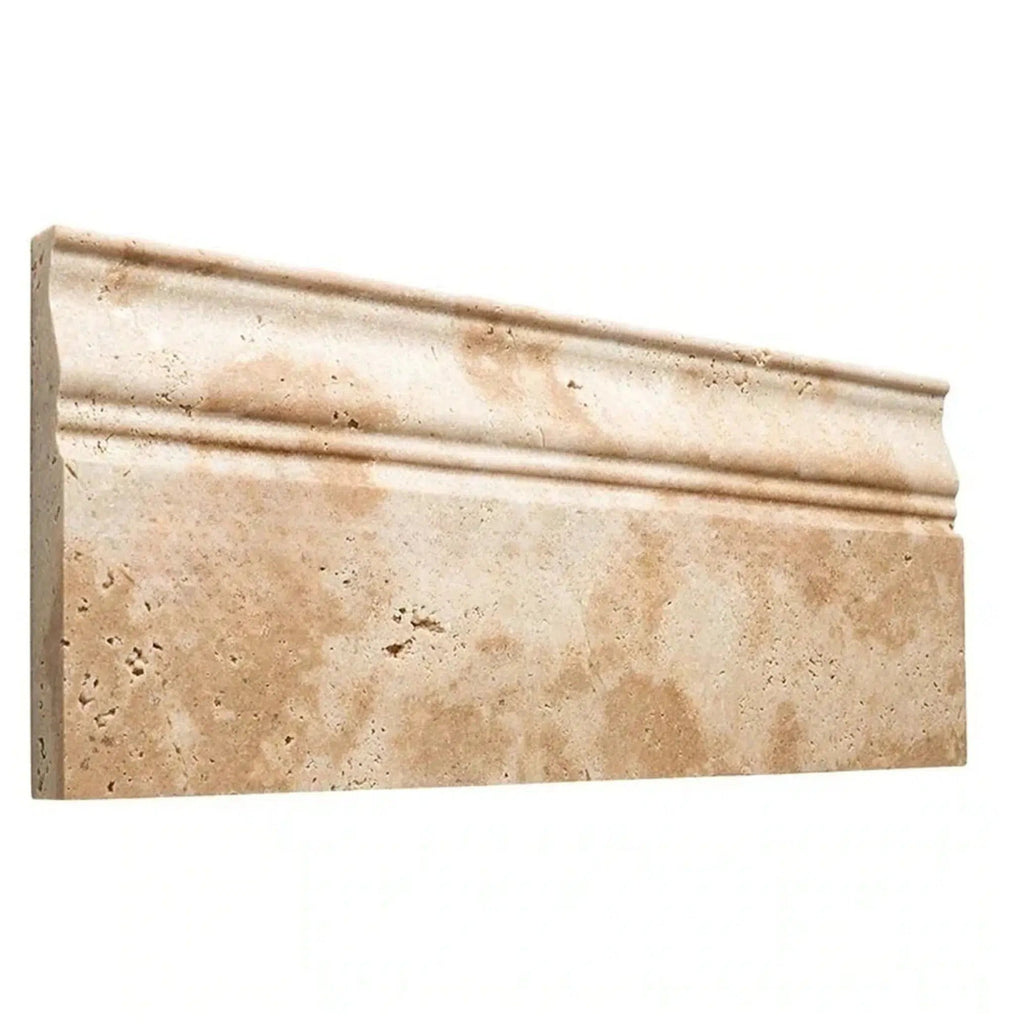 Walnut Travertine 5X12 Baseboard Trim Liner