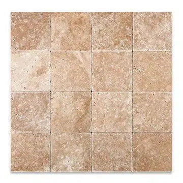 Walnut Travertine 6X6 Tumbled