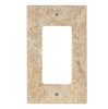 Walnut Travertine Single ROCKER Plate Switch Wall Plate/Cover Plate/Switch Plate