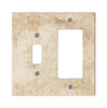 Walnut Travertine	TOGGLE - ROCKER Switch Wall Plate/Cover Plate/Switch Plate