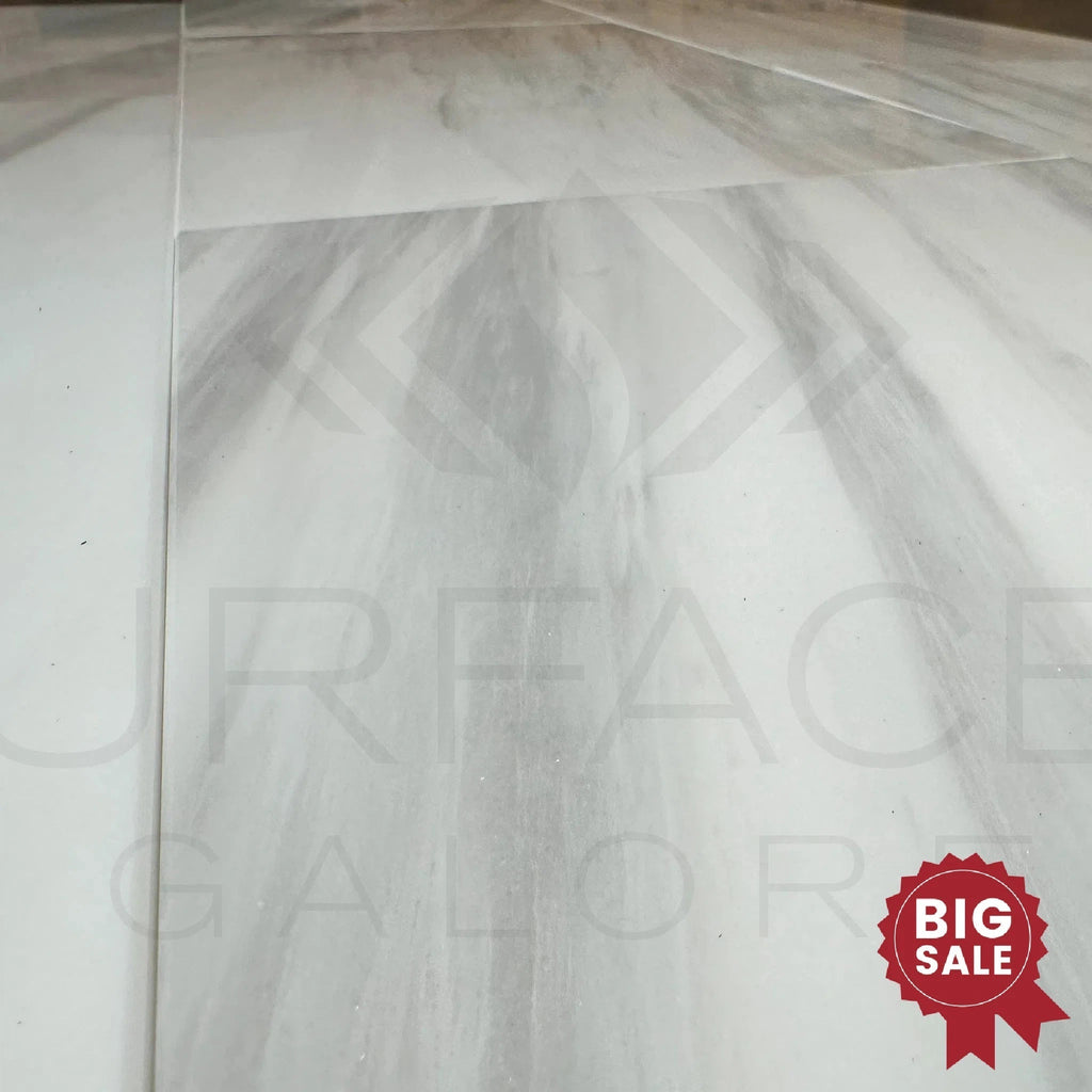 White Dolomite with Gray Light 12X24 Polished Tile 180 Sq.Ft. - Discounted, Marble/Travertine Clearance Sale - SurfacesGalore