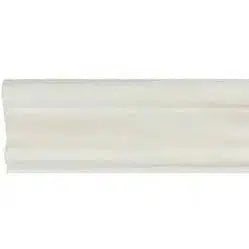 White Onyx (Bianco-Vanilla) 2X12 Milano Molding Marble Polished