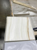 White Onyx (Bianco-Vanilla) 2X12 Milano Molding Marble Polished