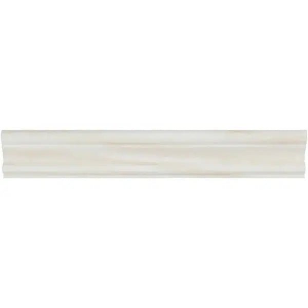 White Onyx (Bianco - Vanilla) 2X12 Milano Molding Premium Marble Polished - SurfacesGalore