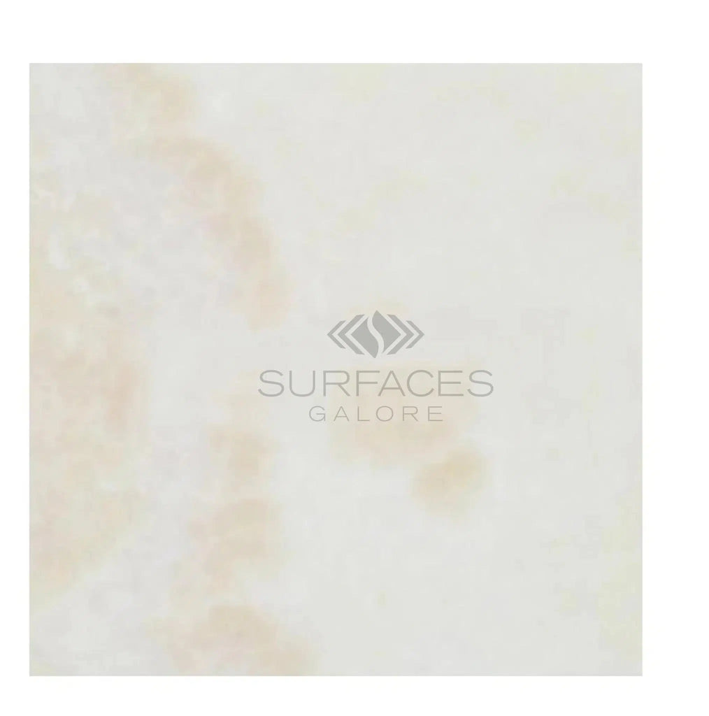 White Onyx (Bianco-Vanilla) Cross-Cut 12X12 Marble Polished