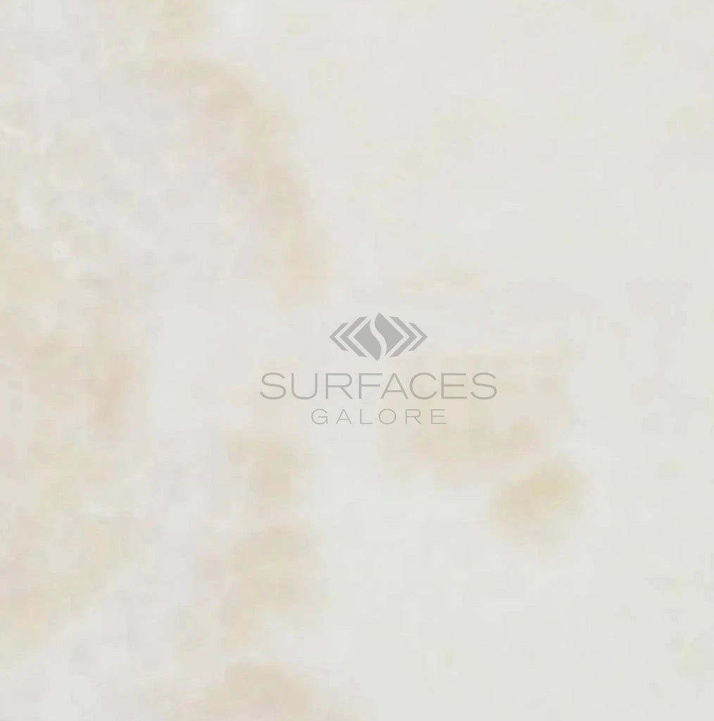 White Onyx (Bianco-Vanilla) Cross-Cut 12X12 Marble Polished