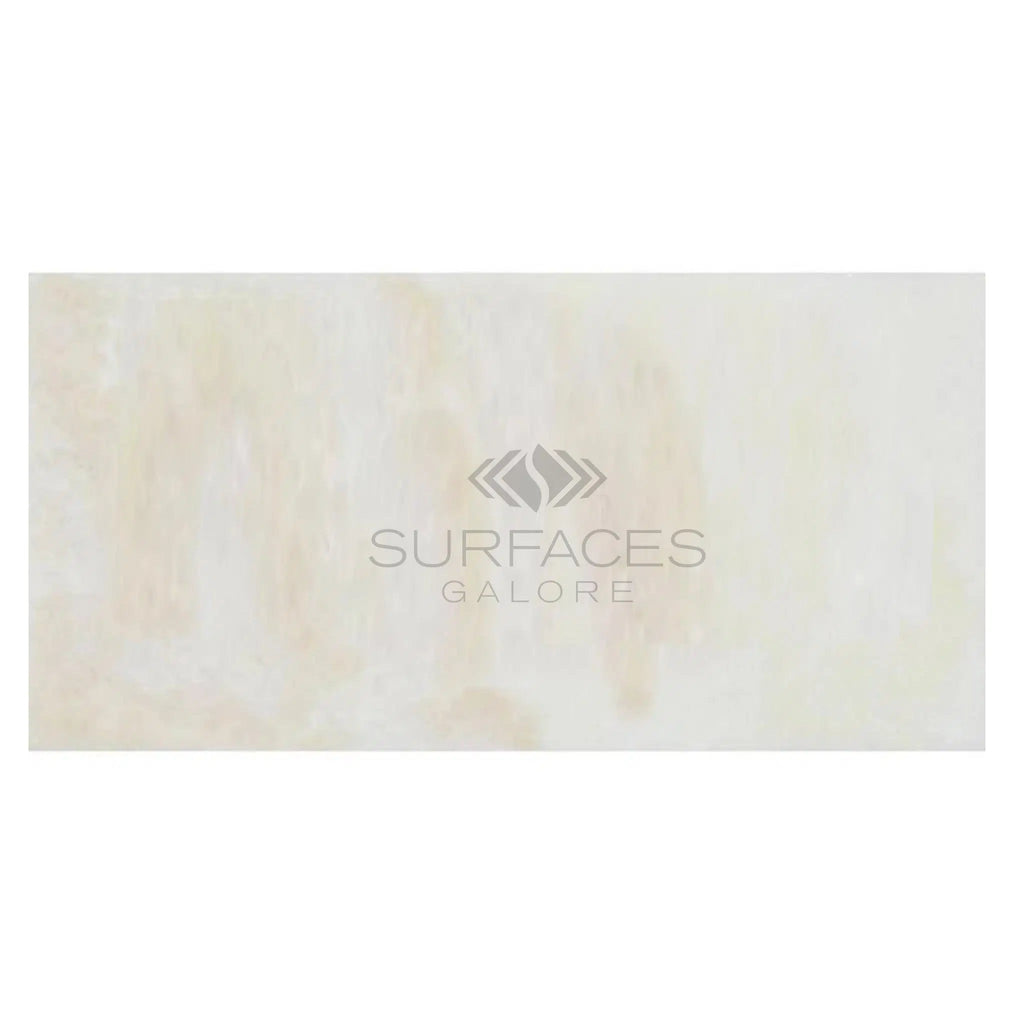 White Onyx (Bianco - Vanilla) Cross - Cut 12X24 Premium Marble Polished - SurfacesGalore