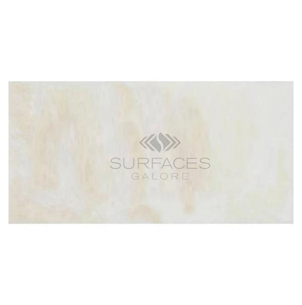 White Onyx (Bianco - Vanilla) Cross - Cut 12X24 Premium Marble Polished - SurfacesGalore