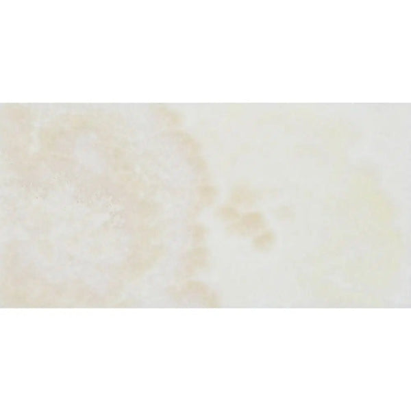 White Onyx (Bianco - Vanilla) Cross - Cut 3X6 Premium Marble Polished - SurfacesGalore