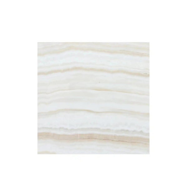 White Onyx (Bianco-Vanilla) Vein-Cut 18X18 Marble Polished