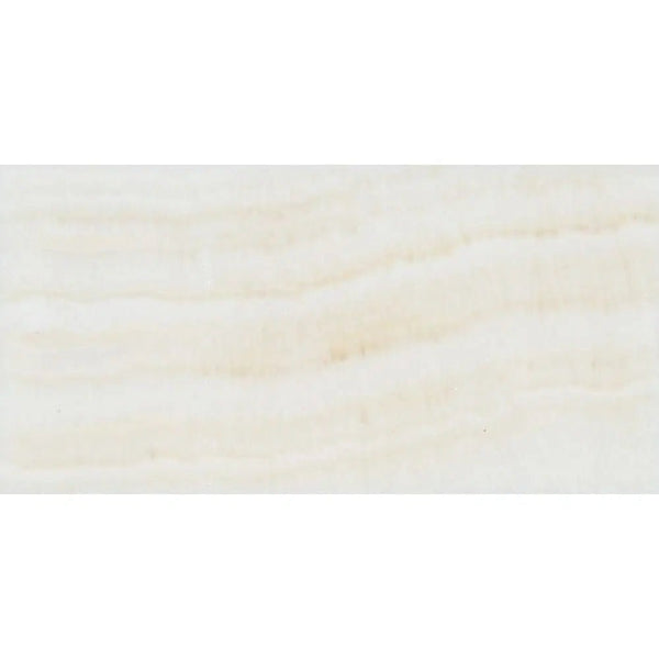 White Onyx (Bianco - Vanilla) Vein - Cut 3X6 Premium Marble Polished - SurfacesGalore