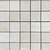 White Pearl/Botticino Beige Marble 2X2 Square Mosaic Polished