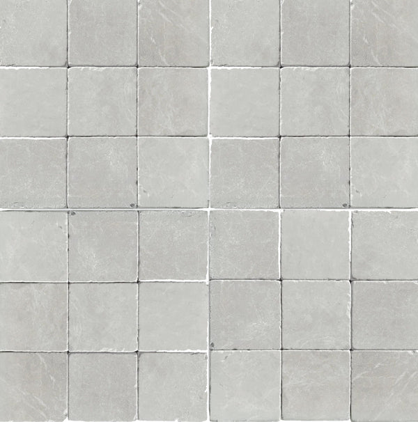 White Pearl/Botticino Beige Marble 4X4 Tumbled