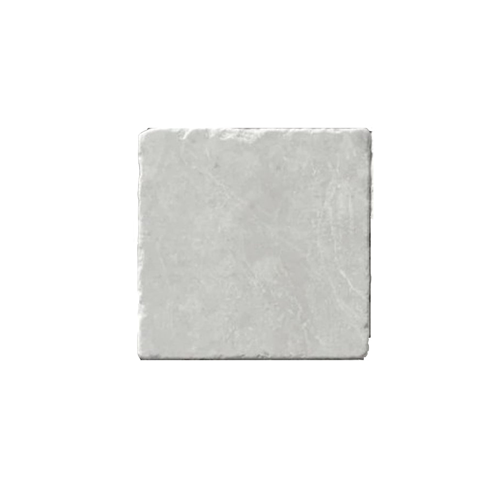 White Pearl/Botticino Beige Marble 6X6 Tumbled