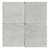 White Pearl/Botticino Beige Marble 6X6 Tumbled