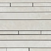 White Pearl/Botticino Beige Marble Manhattan/Random Strip Mosaic Polished