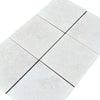 White Pearl/Botticino Beige Marble12X12 Tumbled